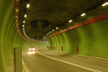 Road monitoring in a tunnel